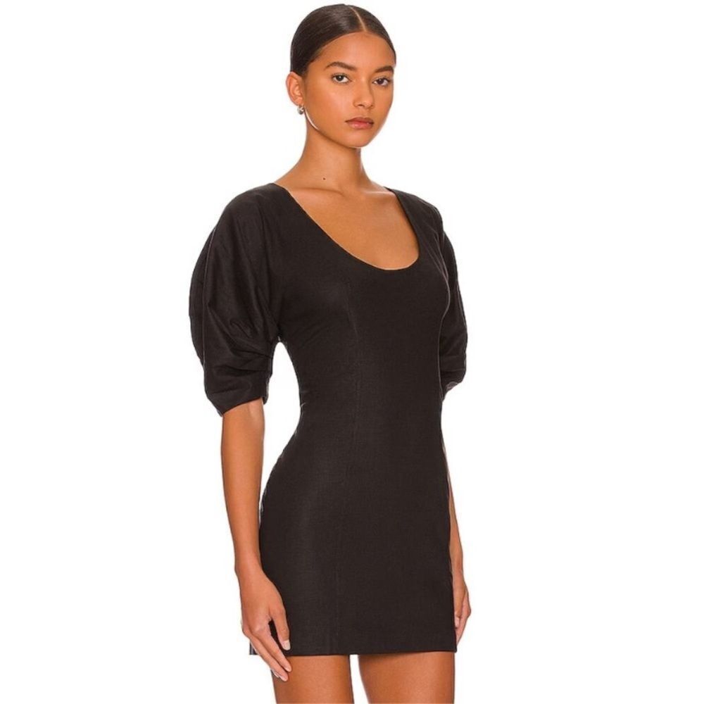 NWT L'Academie Ottilie Mini Black Dress Size S - Picture 5 of 9